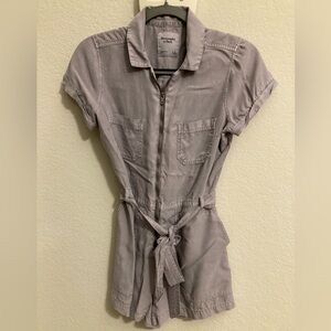 Women’s Abercrombie And Fitch Gray-Purple Romper - S